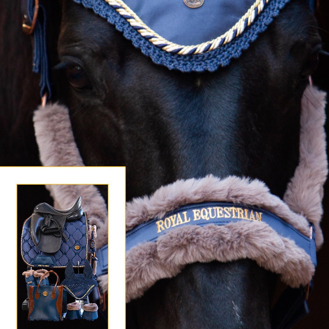 Equestrian Stockholm Ear net Golden Brass