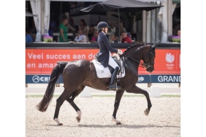When will Charlotte Dujardin compete at the National Dressage Championships and which horses is she riding?