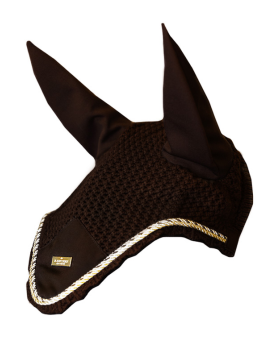 Equestrian Stockholm Ear Net Golden Brown FULL
