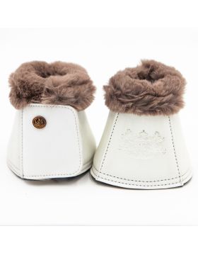 Royal Equestrian Premium Bell Boots White Brown