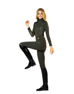 Royal Equestrian Full Grip Riding Tights Olive