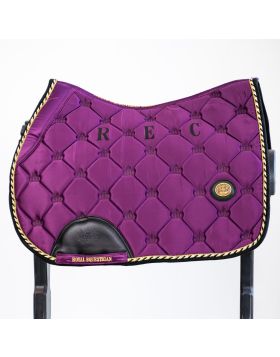Royal Equestrian Jump Saddle Pad Purple Black Full