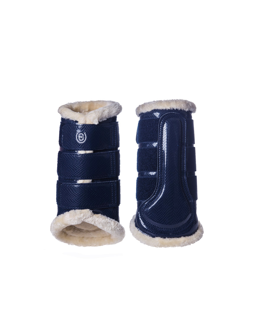 Equestrian Stockholm Brushing Boots Navy